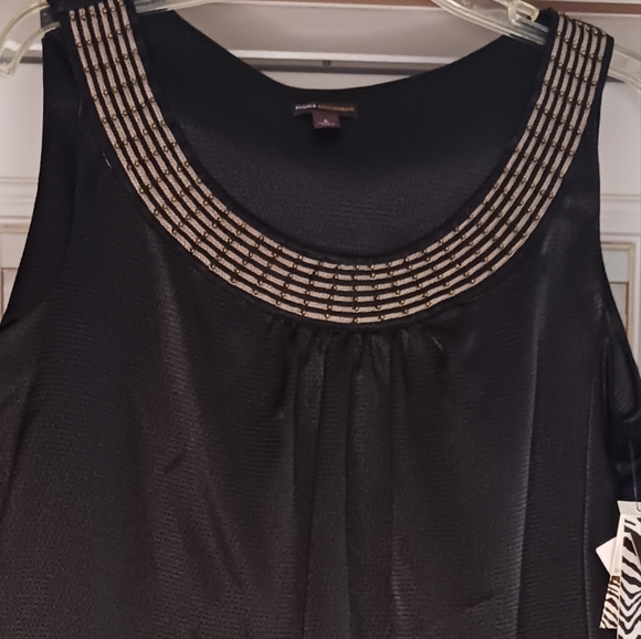 4 for $24 - NWT Dana Buchman Black/Gray Tank Top Size Large - Picture 4 of 7